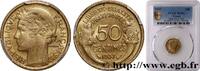 FRANCE 50 centimes Morlon III REPUBLIC 1937 (18mm, 2,00g, 6h) -