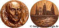 FRANCE Médaille, François Mauriac LITTÉRATURE : ÉCRIVAINS/ÉCRIVAINES - POÈTES Monnaie de Paris 1985 (71,5mm, 197,14g, 12h) -