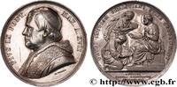 FRANCE Médaille, “le pape qui frappe l’argent” VATICAN - PIE IX Italie, Rome 1862 (43,5mm, 34,19g, 12h) -