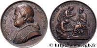 FRANCE Médaille, “le pape qui frappe l’argent” VATICAN - PIE IX Italie, Rome 1862 (43,5mm, 38,27g, 12h) -