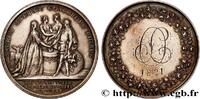 FRANCE Médaille de mariage AMOUR ET MARIAGE 1821 (41,5mm, 27,51g, 12h) -
