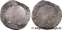 FRANCE Franc au col plat HENRY III Lyon 1578 (34mm, 13,97g, 11h) -