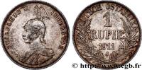 GERMAN EAST AFRICA 1 Rupie (Roupie) Guillaume II Deutsch-Ostafrica GERMAN EAST AFRICA Hambourg - J 1911 (30,55mm, 11,66g, 12h) -