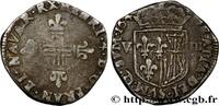 FRANCE Huitième d'écu de Navarre HENRY IV Saint-Palais 1604 (24mm, 4,60g, 12h) -