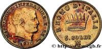 ITALY - KINGDOM OF ITALY - NAPOLEON I 5 Soldi ITALY - KINGDOM OF ITALY - NAPOLEON I Milan 1810 (15mm, 1,23g, 6h) -
