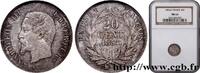 FRANCE 20 centimes Napoléon III, tête nue SECOND EMPIRE Paris 1854 (15mm, 1g, 6h) -