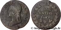 FRANCE Cinq centimes Dupré, grand module DIRECTOIRE Orléans 1797 (28mm, 9,95g, 6h) -