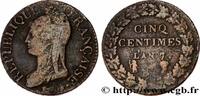 FRANCE Cinq centimes Dupré, grand module DIRECTOIRE Strasbourg 1799 (27,39mm, 9,66g, 6h) -