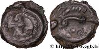 FRANCE Potin au sanglier enseigne, tête chevelue GALLIA - AULERCI EBUROVICES (Area of Évreux) Évreux (27) c. 60-50 AC. (16mm, 3,65g, 9h) -