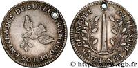 BOLIVIA Médaille de 1 sol Sucre BOLIVIA 1841 (20,5mm, 3,22g, 12h) -