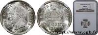 FRANCE 20 centimes Napoléon III, tête laurée, grand modul SECOND EMPIRE Strasbourg 1867 (16mm, 1g, 6h) -