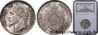 FRANCE 1 franc Napoléon III, tête laurée SECOND EMPIRE Paris 1866 (23mm, 5g, 6h) -