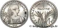 FRENCH INDOCHINA 1 Piastre ESSAI Fédération Indochinoise FRENCH INDOCHINA Paris 1946 (35mm, 17,82g, h) -