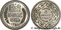 TUNISIA - FRENCH PROTECTORATE Essai 5 Francs argent au nom de Ahmed Bey AH 1358 TUNISIA - FRENCH PROTECTORATE Paris 1939 (23,72mm, 5g, 6h) -