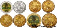FRANCE Lot de 4 médailles, Ecu Europa MONACO 1994 (mm, g, 12h) -