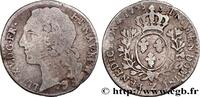 FRANCE Dixième d'écu aux branches d’olivier, tête ceinte LOUIS XV THE BELOVED Grenoble 1755 (21mm, 2,69g, 6h) -