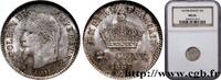 FRANCE 20 centimes Napoléon III, tête laurée, grand modul SECOND EMPIRE Strasbourg 1867 (16mm, 1g, 6h) -