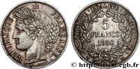 FRANCE 5 francs Cérès, IIe République II REPUBLIC Strasbourg 1850 (37mm, 24,81g, 6h) -