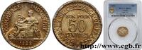 FRANCE 50 centimes Chambres de Commerce III REPUBLIC Paris 1928 (18mm, 2g, 6h) -