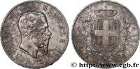 ITALY 5 Lire Victor Emmanuel II ITALY Milan 1875 (37mm, 24,97g, 6h) -