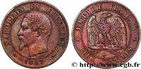 FRANCE Deux centimes Napoléon III, tête nue, petit D et p SECOND EMPIRE Lyon 1857 (20mm, 1,91g, 6h) -