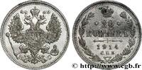 RUSSIA 20 Kopecks aigle bicéphale RUSSIA Saint-Petersbourg 1914 (22mm, 3,64g, 12h) -