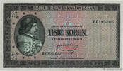 CZECHOSLOVAKIA 1000 Korun CZECHOSLOVAKIA 1000 Korun 1945 UNC- -