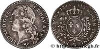 FRANCE Dixième d'écu aux branches d’olivier, tête ceinte LOUIS XV THE BELOVED Poitiers 1745 (22mm, 2,87g, 6h) -