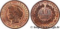 FRANCE 10 centimes Cérès III REPUBLIC Paris 1876 (30mm, 10,10g, 6h) -