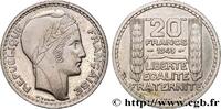FRANCE Essai de 20 francs Turin en cupro-nickel PROVISIONAL GOVERNEMENT OF THE FRENCH REPUBLIC Paris 1945 (30mm, 9,90g, 6h) -