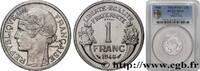 FRANCE Essai-piéfort de 1 franc Morlon, légère PROVISIONAL GOVERNEMENT OF THE FRENCH REPUBLIC 1946 (22,97mm, g, 12h) -
