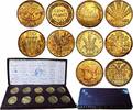 FRANCE Coffret des dix essais du concours de 100 francs o III REPUBLIC Paris 1929 (21mm, g, 6h) -
