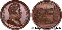 FRANCE Médaille des voeux des habitants de Versailles CHARLES X 78 - Versailles 1825 (50,5mm, 65,29g, 12h) -