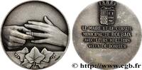 FRANCE Médaille, Voeux de bonheur du maire AMOUR ET MARIAGE 59 - Roubaix 1976 (67,5mm, 134,14g, 12h) -