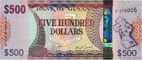 GUIANA 500 Dollars GUIANA 500 Dollars 2019 UNC -