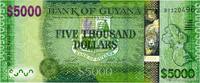 GUIANA 5000 Dollars GUIANA 5000 Dollars 2019 UNC -