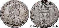 FRANCE Douzième d'écu, portrait à la mèche longue LOUIS XIV THE SUN KING Lyon 1659 (21mm, 2,26g, 6h) -