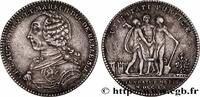 FRANCE Jeton AR 29, Charles Louis Auguste Foucquet, duc d NOBLESSE DE BRETAGNE 1760 (29,5mm, 9,77g, 6h) -
