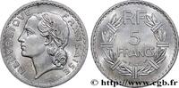 FRANCE 5 francs Lavrillier, aluminium PROVISIONAL GOVERNEMENT OF THE FRENCH REPUBLIC Castelsarrasin 1946 (31mm, 3,73g, 6h) -