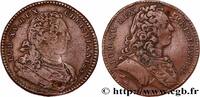 FRANCE LOUIS XV DIT LE BIEN AIMÉ, double portrait LOUIS XV DIT LE BIEN AIMÉ n.d. (30mm, 9,95g, 6h) -