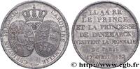 FRANCE Monnaie de visite en étain, module de 2 francs, po LOUIS XVIII Paris 1822 (26,8mm, 11,44g, 6h) -