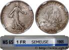 FRANCE 1 franc Semeuse III REPUBLIC Paris 1905 (23mm, 5g, 6h) -