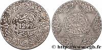MOROCCO 2 1/2 Dirhams (1/4 Rial) Hassan I an 1299 MOROCCO Paris 1881 (26mm, 7,15g, h) -