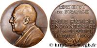 FRANCE Médaille, Emile Picard SCIENCES & SCIENTIFIQUES 1939 (85,5mm, 263,9g, 12h) -