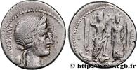 THE REPUBLIC (280 BC to 27 BC) Denier EGNATIA Rome 75 AC. (18,5mm, 3,69g, 3h) -