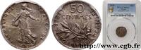 FRANCE 50 centimes Semeuse III REPUBLIC Paris 1900 (18mm, 2,5g, 6h) -