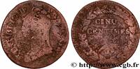 FRANCE Cinq centimes Dupré, grand module, refrappage du DIRECTOIRE Limoges 1797 (28,04mm, 9,62g, 6h) -