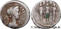 THE REPUBLIC (280 BC to 27 BC) Denier ACCOLEIA Rome 43 AC. (17,5mm, 3,71g, 1h) -