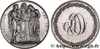 FRANCE Médaille de mariage, La Religion les unit AMOUR ET MARIAGE 1822 (36mm, 22,61g, 12h) -