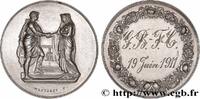 FRANCE Médaille de mariage 1911 AMOUR ET MARIAGE 1911 (28mm, 11,01g, 12h... 21.69 £ Tax included +  15.62 £ shipping